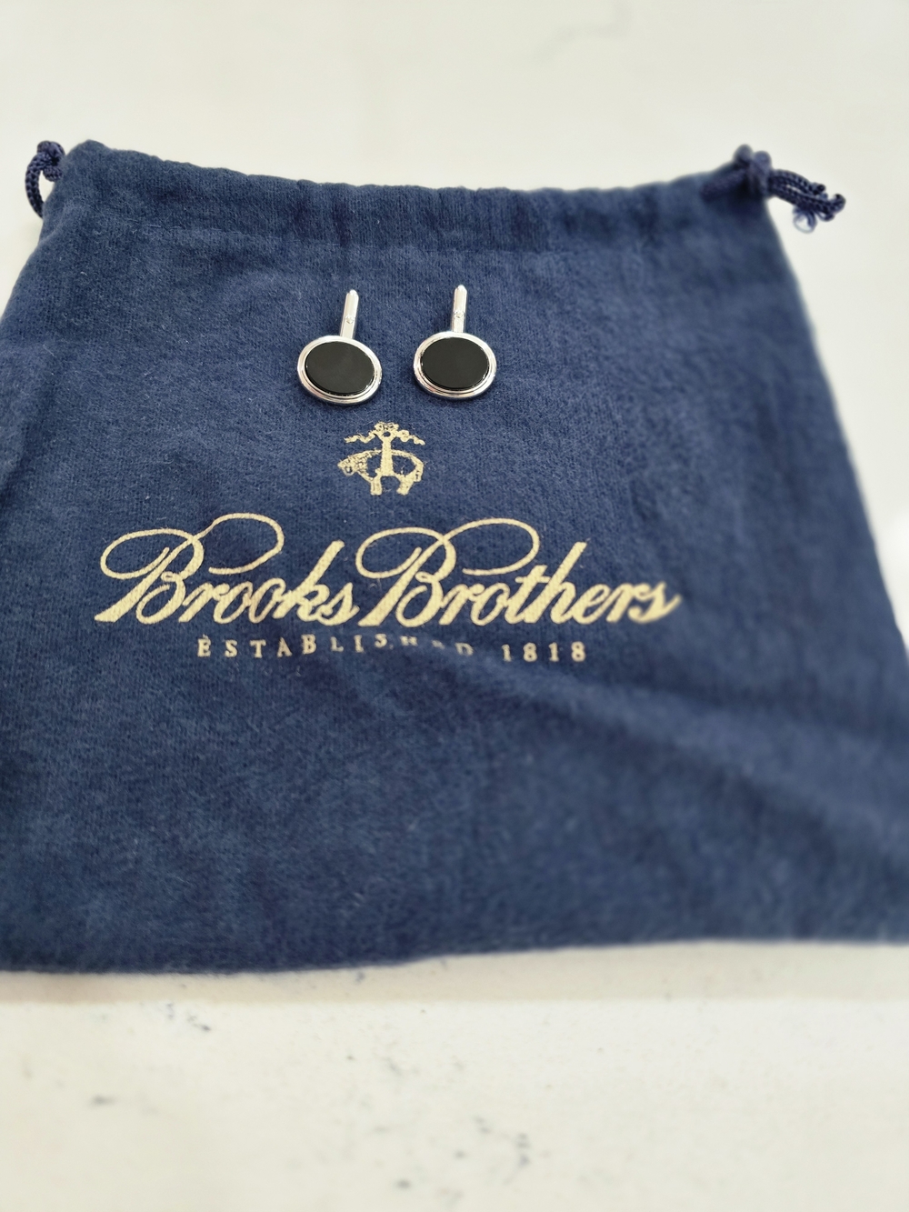 Brooks Brothers Onyx Cufflinks